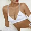 Buikketens eenvoudige bikiniketen ketting ketting buik lichaam keten mode sexy metalen pailletten sieraden voor vrouwen strand feest drop deliv dhvvu