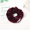 Velvet Hair Accessories Scrunchies Zipper Women Scrunchy Elastic HairBands Girls velour Headwear Ponytail Holder Pleuche Hair Ties 2637 E3