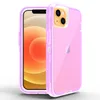 3 в 1 Clear Hybrid Soft Phone Case для iPhone 14 12 11 Pro Max Samsung Galaxy S23 S22 S21 S20 TPU Bumper Backer Cover