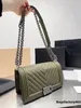 Klassieke Vrouwen Groothandel Ontwerper Klassieke Mini Mode Tassen Gewatteerde Kettingflap Diamant Kalfsleer Kaviaar Lederen Schoudertas Crossbody Tas Luxe Handtassen