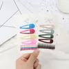 12Pcs Colorful Hairpins One Word Clip Set Girl Metal Candy Color Side Clip Hair Accessories Women BB Clips Fashion Headdress
