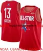 Genähtes 2020 All Stars Harden #13 Basketballtrikot Sportweste benutzerdefinierte Männer Frauen Jugend Basketballtrikot XS-5XL 6XL