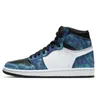 Мужская женская баскетбольная обувь 1s Jumpman 1 High Mid Top University Blue Chill Hyper Royal Модные кроссовки Спортивные кроссовки a1