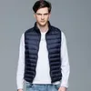 Men's Vests Winter Men White Duck Down Vest Ultralight Sleeveless Vest Jacket Fashion Stand Collar Men Large Size Loose Vest Male M5XL 221206