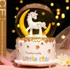 Decorative Objects Figurines Dream Girl Unicorn Crystal Ball Music Box Snow Globe with Light Wedding Lover Valentine's Day Girlfriend Gifts 221206