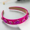 Vintage Luxus Mode Strass Blume Stirnband Frauen Party Haarband Damen Schöne Haar Zubehör