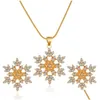 Earrings Necklace Snowflake Necklace Earrings Christmas Luxury Jewelry Set Accessories Valentines Party Gifts 5626 Q2 Drop Delivery Dh4Vo