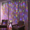 Strings Garland Curtain Light Christmas Decorations Decor Home Ano 2023 Pátio Indoor Party 100/200/300LED