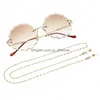 Brillenketens kettingen vrouwen gedraaide ketting lanyard modeglazen riem zonnebranden koorden kabels casual bril accessoires drop levering oogw dhicb