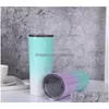 Tumblers الفولاذ المقاوم للصدأ الفولاذ المقاوم للصدأ فراغ مؤكد أكواب القهوة بيرة القهوة مع أغطية زجاجة مياه معدنية 230 J2 Drop Def5