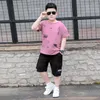 Clothing Sets Children's Large Size For Boys Kids Fashion Overweight T-shirt Summer Suit 7 Years And 10 Clothes Teens