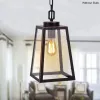 Modern avize aydınlatma 6 inç modern led tavan bitki ışıkları vitray sıcak ışık yatak odası yemek odası retro lamba