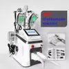 Krachtige afslanke cryolipolisis 360 cavitatie RF multi handle collocatietherapie Vet verminderen bevriezen grote zuiggewicht verlies snel met 40k laser schoonheidsmachine