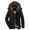 Men's Down Parkas s Leisure Winter Wear with Cashmere and Thick Large Size Medium Long Cotton Coat Jacket Men 221207