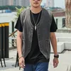 M￤ns v￤star denim v￤st Chaleco Hombre Verano Sans Manche Homme Chaleco Hombre Trabajo Gilet Hombre Zomer Jas Heren Jeans Jacket M￤n 221206