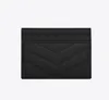 5A quality Luxurys Key Wallets designer Genuine Leather Purse card holder wallet Men famous Women's Holders fashion Coin Black Lambskin Mini passport holders gift