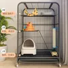 Cat Carriers Modern Cages Villa Oversized Free Space Cage Home Indoor Three-story With Toilet Pet Supplies House
