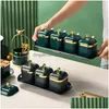 Herb Spice Tools Herb Spice Tools Nordic Rebirth Connt Box Mtifunctional Jar Set Inventory Wholesale Drop Delivery Home Garden Kit Dh56B