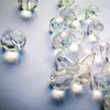 Kryształ żyrandolowy najwyższa jakość 20pcs 14 mm przezroczyste fasetowane chanderlier koraliki szklane małe błyszczące kulki