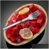 Ferramentas de vegetais de frutas Ferramentas de vegetais mtifunction 2 em 1 a￧o inoxid￡vel Fruta Fruta Slicer Cutter Tableware Kitchen Gad Dhhv7