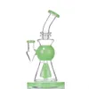 8,5-Zoll-Glas-Wasserbong-Wasserpfeifen, geschlitzter Duschkopf, Dab-Rigs, Recycler-Rauchpfeifen mit 14-mm-Innengewinde