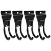 Hooks 4pcs Heavy Duty voor garage lichtgewicht retail display j vorm duurzame pegboard houder latwall haak ruimtevaart besparing multi -doeleinden