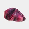 Berets Retro Plaid Cloud Cap Women Autumn Winter Korean Version Big Head Circumference Painter Hat Beret Artist Pumpkin Gorros