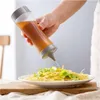 Bottiglie di stoccaggio Salsa Aceto Olio Ketchup Sugo Ampolla Accessori da cucina Dispenser per condimenti in plastica per barche Bottiglia da spremere