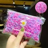 1000 unidades/pacote Faixas de cabelo elásticas pequenas coloridas descartáveis Scrunchie Meninas Faixa de borracha Suporte para rabo de cavalo Acessórios de cabelo Laços de cabelo