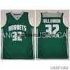 男性女性青年サウスカロライナHor＃32 ZION WIRNICHSON BULE GREEN BASKETBALL JERSEYステッチカスタム任意の番号NAMENCAA XS-6XL