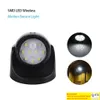실외 벽 램프 배터리 작동 LED 스포트라이트 PIR 모션 센서 라이트 무선 적외선 램프 홈 실내 탐지기 보안