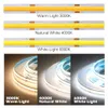 LED Strip 320 384 528 LEDS عالية الكثافة مصابيح LED COB مرنة DC12V 24V RA90 3000K 4000K 6000K شريط LED 5M/LOT