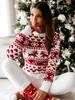 Women s Sweaters Winter Christmas Pullover Tops Casual Long Sleeve Print Knitted Sweater Clothes 221206