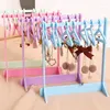Jewelry Pouches Mini Coat Hanger Rack Earring Display Stand Large Capacity Storage Show Case Hook For Girls DIY Gifts