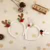 Christmas Decorations Christmas Headdress Antler Headband Elk Color Hair Ball Cute Girl Heart Holiday Gift Leather Antlers Accessori Dhc5O