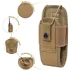600D Tactical Molle Radio Walkie Talkie Pouch Midjepåsar Sportvaror Hunting Midjeväska Hållare Pocket Portable Interphone Holster Carry Bag For Hunt Camping