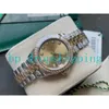 Orologi da donna di lusso 28mm Diamond Table circle ady Watch Dress Automatic Mechanical All Stainless Steel two tone Band Orologi da polso regalo