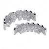 Grillz Grills Dental de dentes Grillz Bottom Sier Color Grills Dental Bocal de Hip Hop Jóias Rapper Drop Drop Body Dhj8q