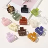 Women Fashion Acrylic Hair Claws Square Acrylic Hair Crab Geometric Multiple Colorful Hair Clips Accessories