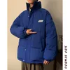 Mens Down Parka Cappotto imbottito in cotone invernale Giacca imbottita allentata solida Casual femminile ispessimento Outwear caldo 221207