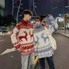 Women s Sweaters Winter Oversize Christmas Kawaii Women Pulovers Loose O Neck Casual Korean Couple Outfit Long Sleeve Top 221206