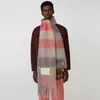 Designer Brand Cashmere Winter Scarf Scarves filt Kvinnor Typ Färg Checkered Tassel Imiterade Aimeishopping