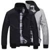 Men's Jackets Coat Overcoat Outwear Casual Fashion Men Winter SolidColor Stand Collar Zipper Pockets Pilot 221206