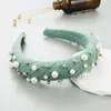 Vintage Luxury Fashion Pearl Headband Korean Simple Face Wash Hairband Ladies Beautiful Hair Accessories