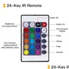 Светодиодные полоски светодиодная полоса светодиод DC 12V Гибкая диодная лента лента лента SMD 5050 RGB 24Key 44Key FL SET Power IP65 IP20 5M Lighting Drop Delive OTNJ8