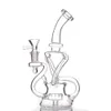 Pipe à eau de recyclage vibrante Bong Narguilés 8,5 pouces Dab Rig Pipes à fumer Shisha avec joint femelle de 14 mm