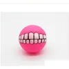 Dog Toys Chews Funny Pets Dog Puppy Cat Ball Teeth Toy Pvc Chew Sound Dogs Play Fetching Squeak Toys Pet Supplies Sil 187 K2 Drop Dhxs8