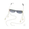 Brillenketten Ketten B￶hmen Metall Blatt Quasten Anh￤nger Kabel Brillen Kette Frauen Sonnenbrillen Accessoires Brille Lanyard Hold Gurbies Dhawn Dhawn