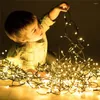 Strings 10m 20m 50m Waterdichte kerstsnoer licht Outdoor Fairy Holidy Wedding slinger voor tuin patio boomdecoratie