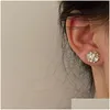 Ear Cuff Magnetiska runda örhängen Diamant Inget öronhål örhänge Klipp för kvinnor Fashion Jewelry Party Daily Accessories 5974 Q2 Drop Deli DH82L